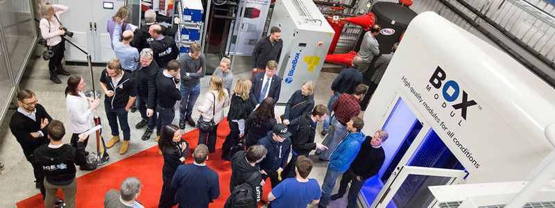 Das Edge-Datacenter bei der Vorstellung im RISE Research Institutes of Sweden vergangene Woche.