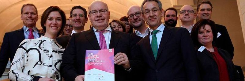Die Vorstellung des "D21-Digital-Index" sowie die Demonstration von 5G fanden im Rahmen der Partnerausstellung im Kontext des 5. Fachkongresses Digitale Gesellschaft 2019 im Bundesministerium für Wirtschaft und Energie statt.