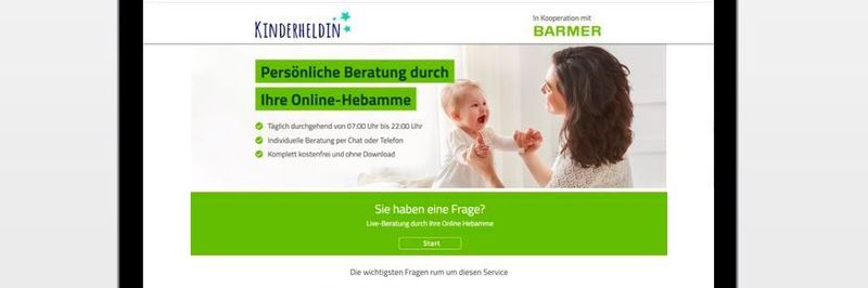 Über das Online-Portal der Kinderheldin können Familien schnell Beratung einholen.