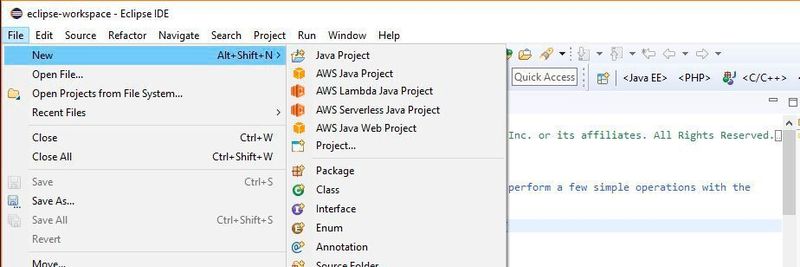 Ein Beispielprojekt ist im Eclipse-Workspace schnell erstellt.