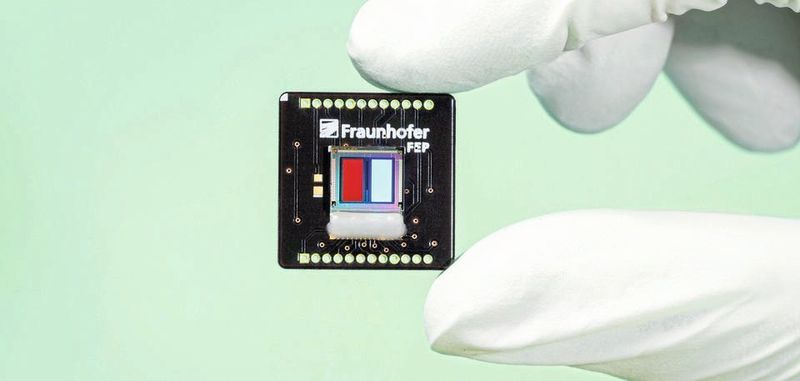 Ein kleiner Phosphoreszenz-Sensor vereint auf kleiner Chipfläche Marker und Sensor.