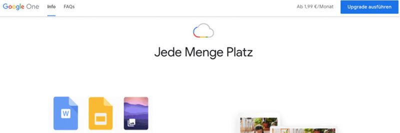 Mit dem Wechsel auf Google One profitieren Anwender von mehr Speicherplatz zu günstigeren Preisen und verschiedenen Zusatzfunktionen.