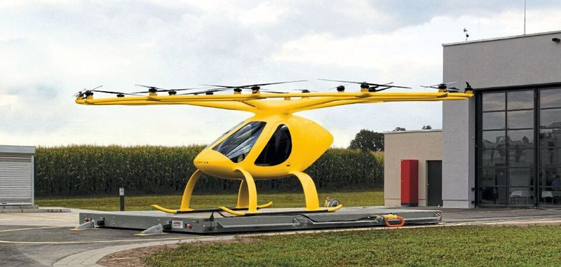 Ähnlich wie in diesem Bild wird der Volocopter aussehen, der im Rettungsdienst zum Einsatz kommen soll.