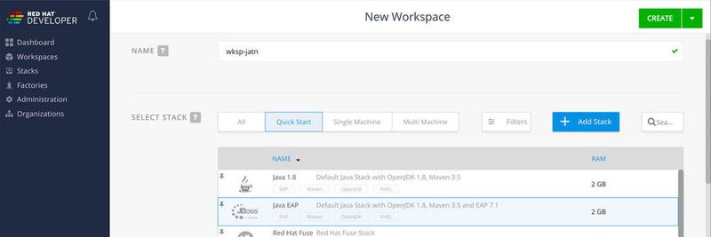 Red Hat CodeReady Workspaces läuft in einem Kubernetes-Cluster und verwaltet Code, Abhängigkeiten und Artefakte in OpenShift-Pods und Containern.
