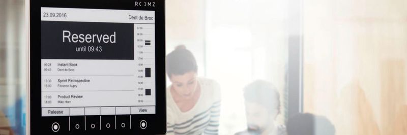 Intelligente Raumnutzung mit Roomz Displays.