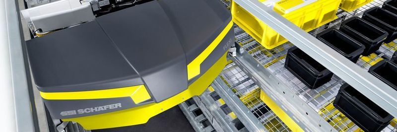 Das SSI Flexi ist dank des intelligenten Energiekonzepts mit Superkondensatoren insbesondere für die hochdynamische Lagerung tiefgekühlter KLT geeignet.