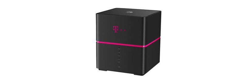 Die mobile WLAN-Speedbox von der Deutschen Telekom misst 120 x 120 x 127 Millimeter.
