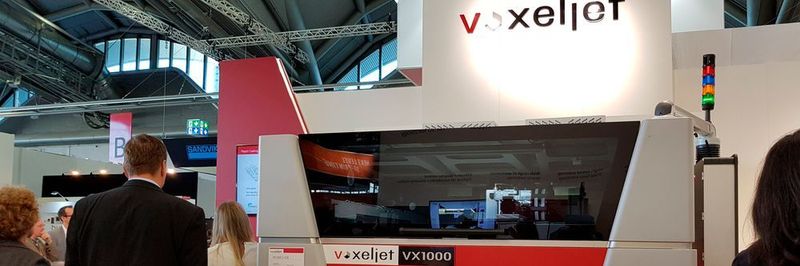 At Formnext 2018, Voxeljet presented the VX1000-S printing system for casting models.