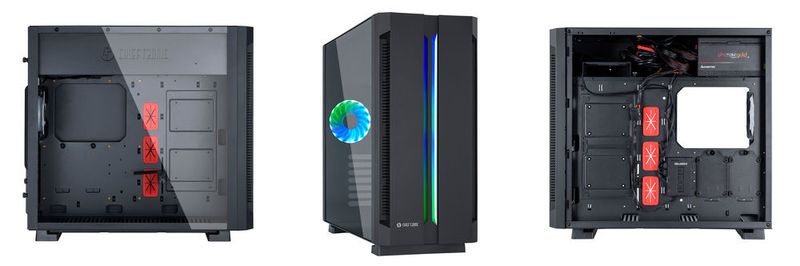 Das Tower-Gehäuse Chieftronic G1 ist das erste Produkt der neuen Premium-Marke. Es ist mit konfigurierbaren farbigen LED-Streifen und einem Seitenteil aus gehärtetem Glas ausgestattet.