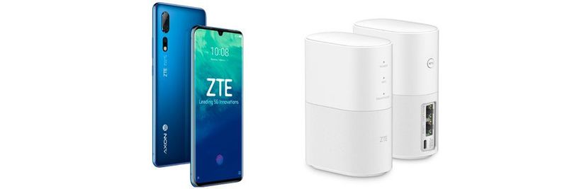 In Barcelona zeigte ZTE für 5G gerüstete Smartphones und Gateways.
