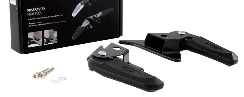 Erhältlich ist das praktischerweise klappbare Produkt in Schwarz/Silber oder Silber.