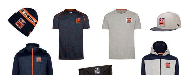 Von Kappen über Jacken und Tassen bis hin zu Sonnenbrillen: Die neue Lifestyle-Kollektion von KTM und Red Bull.