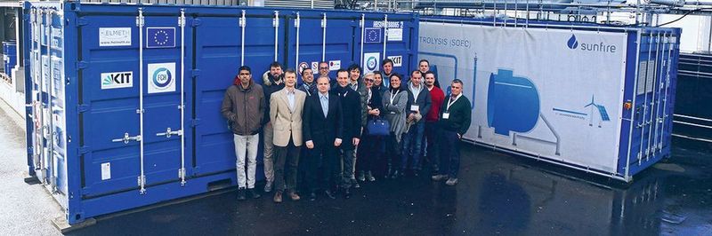 Mit einem hocheffizienter Power-to-Gas-Verfahren erreicht der Helmeth-Prototyp Wirkungsgrade von 76 %.