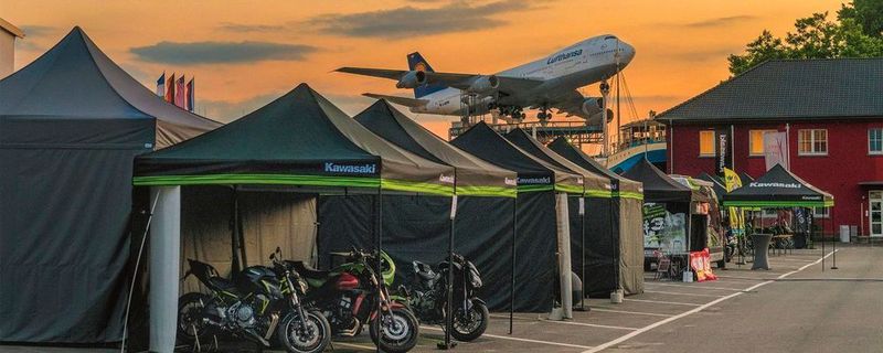 Das Programm der Veranstaltung ist abwechslungsreich: Probefahrten, ein Leistungsprüfstand, ein Wheelie-Simulator und vieles mehr wird den Besuchern geboten.