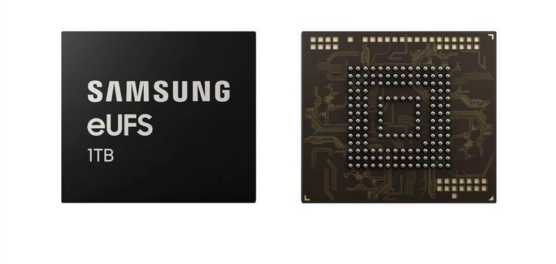 Hoffnungsträger: Vor kurzem hat Samsung den ersten eUFS-Flash-Chip mit 1 TByte Fassungvermögen vorgestellt.