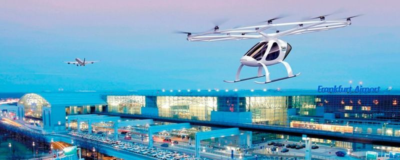 Gemeinsam mit Fraport will Volocopter Konzepte für die Bodeninfrastruktur und den Betrieb von Flugtaxis an Flughäfen entwickeln.