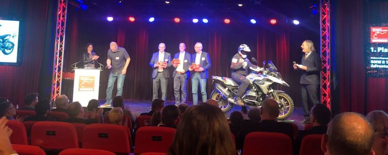 Preisverleihung „Motorrad des Jahres 2019“ am 11. März in Stuttgart, hier in der Kategorie „Crossover“.