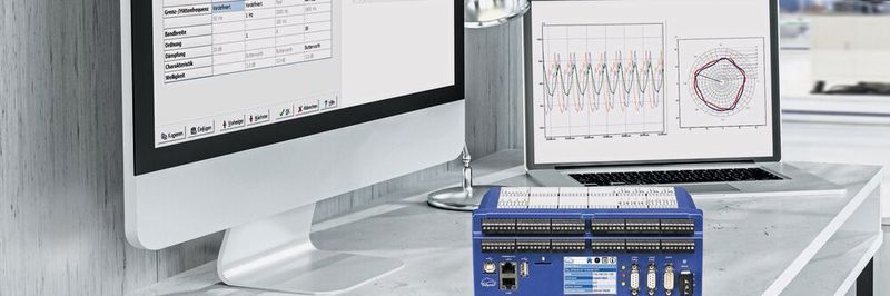 Expert Vibro (Mitte) kombiniert Schwingungsmesstechnik mit vielfältigen Schnittstellen – so können Messwerte direkt visualisiert werden.