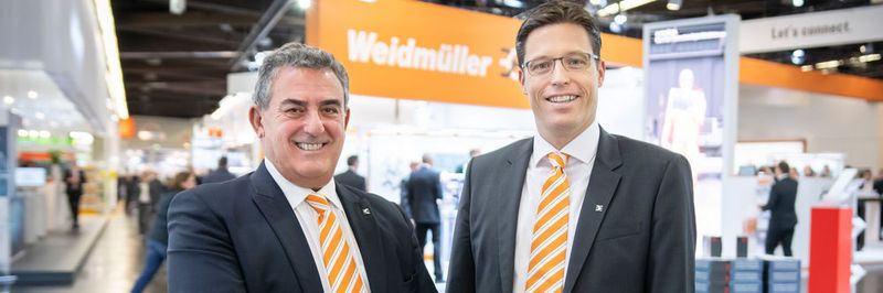 Wechsel im Vorstand von Weidmülelr (v.l.): Álvarez Tobar und sein Nachfolger Timo Berger.