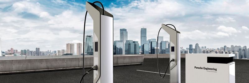 Produktneuheit „High Power Charger“ – dank integrierter Hochleistungsbatterie ist Schnellladen selbst im leistungsbegrenzten Verteilnetz möglich.