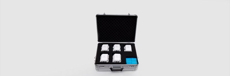 EchoRing Evaluation Kit kommt im praktischen Koffer.