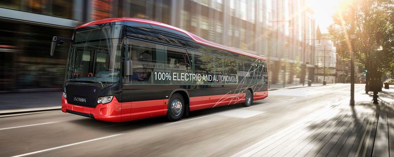 Scania startet in der Nähe von Stockholm einen Testversuch mit autonom fahrenden Bussen.