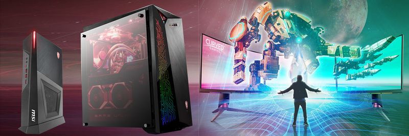 Die Bandbreite der Gaming-PCs, die MSI nun mit Intel-Prozessoren der neunten Core-Generation ausstattet, reicht von den kompakten Trident-Modellen bis hin zu den großen Infinite-Towern mit Core-i9-Octacore-Prozessor.