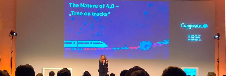 Prof. Sabina Jeschke, Vorstandsmitglied Digitalisierung, Deutsche Bahn, erklärt, was intelligente Algorithmen zukünftig zur Leistungssteigerung der Bahn beitragen sollen.