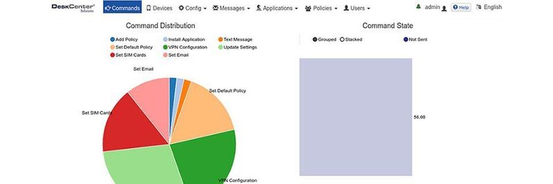 DeskCenter Mobile steuert Anwendungen, Updates, Konfigurationen und Richtlinien auf mobilen Endgeräten.