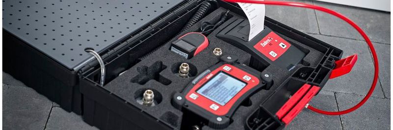 Der GeBE-FLASH-Protokolldrucker ist jetzt mit Messgeräten von Esders unterwegs.