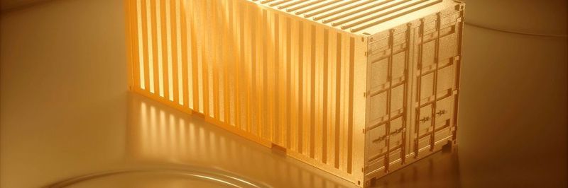 "The Biest" als "Beauty": die Gold-Variante des Superrechners im Container.