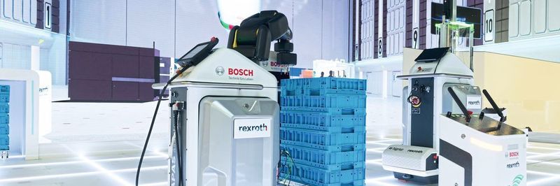 Auf der Hannover Messe zeigte Bosch seine Fabrik der Zukunft.