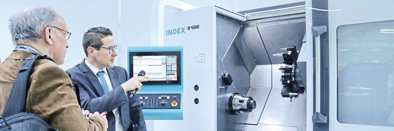Die Universaldrehmaschine Index B400 ist auf eine präzise und kraftvolle Zerspanung von Flansch- und Wellenteilen ab Stückzahl 1 ausgerichtet.