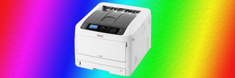 Die kompakten OKI-LED-Drucker der C800-Serie bringen A3-Farbdruck für kleinere Arbeitsgruppen.