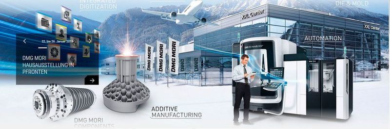 So sieht die neue Website von DMG Mori nach dem Relaunch aus.
