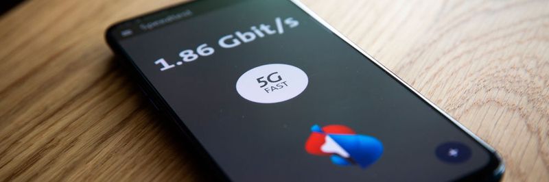 1,86 GBit/s: Ergebnis des 5G-Speed-Tests am 10. April 2019.