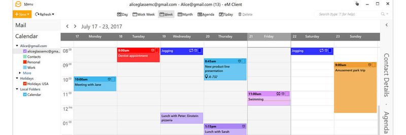 Kalender- und Projektmanagement-Funktionen erweitern den Werkzeugkasten der E-Mail-Lösung „eM Client“ aus Prag.