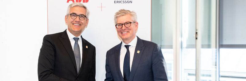 ABB CEO Ulrich Spiesshofer und Börje Ekholm, Präsident und CEO von Ericsson.