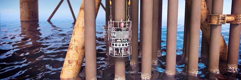Im Offshore-Inspektionsgerät von Tooltec kommen Iglidur-Gleitlager, Drylin-Linearführungen und eine E-Kette von Igus zum Einsatz. Vorteil ist ihre Schmier- und Wartungsfreiheit sowie die Beständigkeit gegen Salzwasser. Das ermöglicht zuverlässig, Rohre von Öl- und Gasplattformen unter Wasser zu reinigen und zu untersuchen.