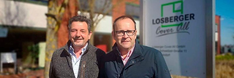Ralf Schrenk (l.) und Jochen Groth haben die Losberger Cover All GmbH von Losberger De Boer übernommen.