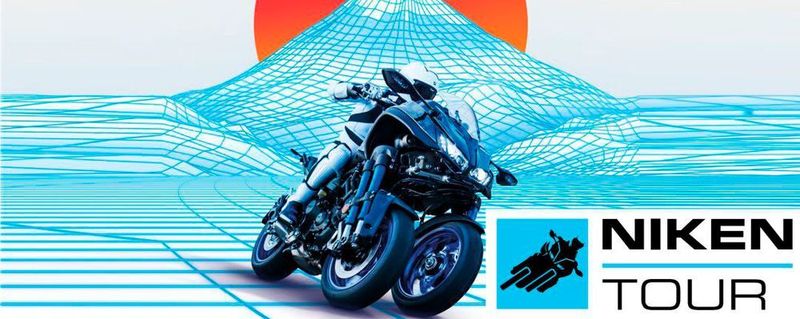 Die Niken Tour führt durch ganz Europa zu den am besten geeigneten Standorten. Hier können Interessenten „erfahren", was diese Motorräder so einzigartig macht.