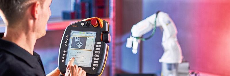 Über eine App lässt sich ein Vision-Sensor von Sensopart einfach einrichten und an Kuka-Robotersysteme anbinden.