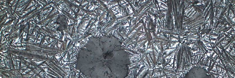Microstructure with needle-shaped ferrite