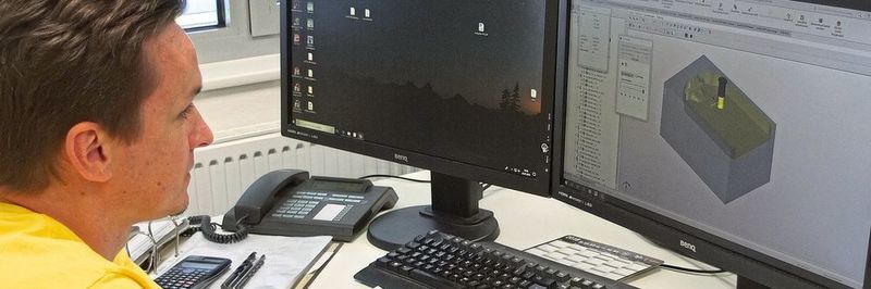 Solidworks-Arbeitsplatz im Werkzeugbau bei Kauth.
