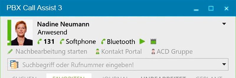 Die CTI-Software PBX Call Assist 3 läuft auf Windows, macOS, iOS und Android.