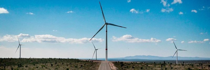 In Mexiko wird CO2-neutraler Strom durch Windkraft erzeugt.