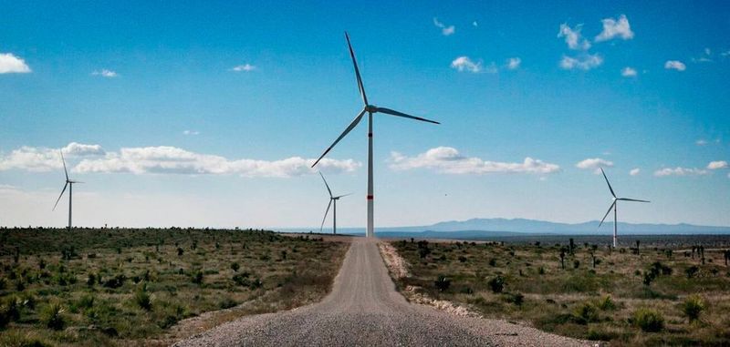 In Mexiko wird CO2-neutraler Strom durch Windkraft erzeugt.