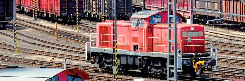 Zwei Lokomotiven der Baureihe 294, die gerade nicht auf ein Ersatzteil warten. Dazu trägt die Additive Fertigung wesentlich bei.