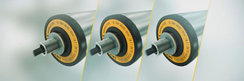 Je nach Gewicht des Förderguts stehen drei unterschiedlich starke „RollerDrive“ mit 20, 35 oder 50 W zur Verfügung.