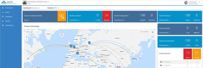 Die Firmware-Updates sollen in Kombination mit der Lancom Management Cloud (LMC) greifen.